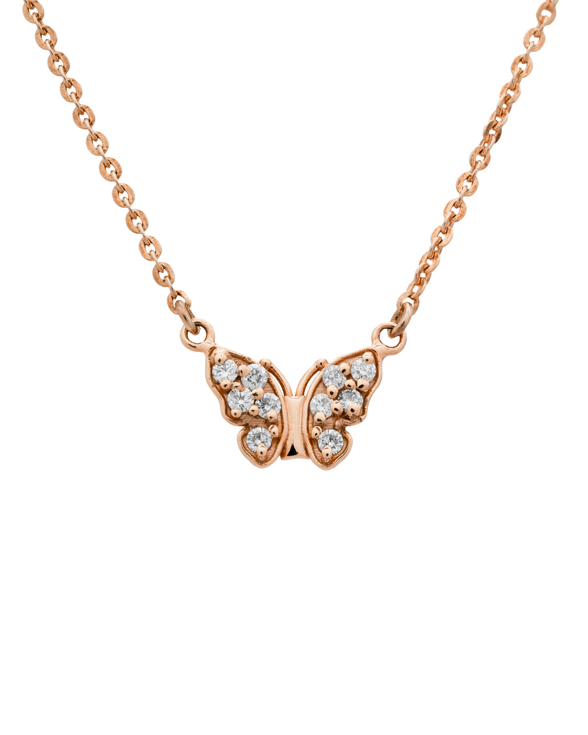 Collier Pendentif Papillon - Signé H. Dubin - Bronze Et Oxydes - Occasion Porté