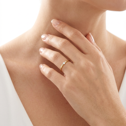 Solitaire ou bague Fani