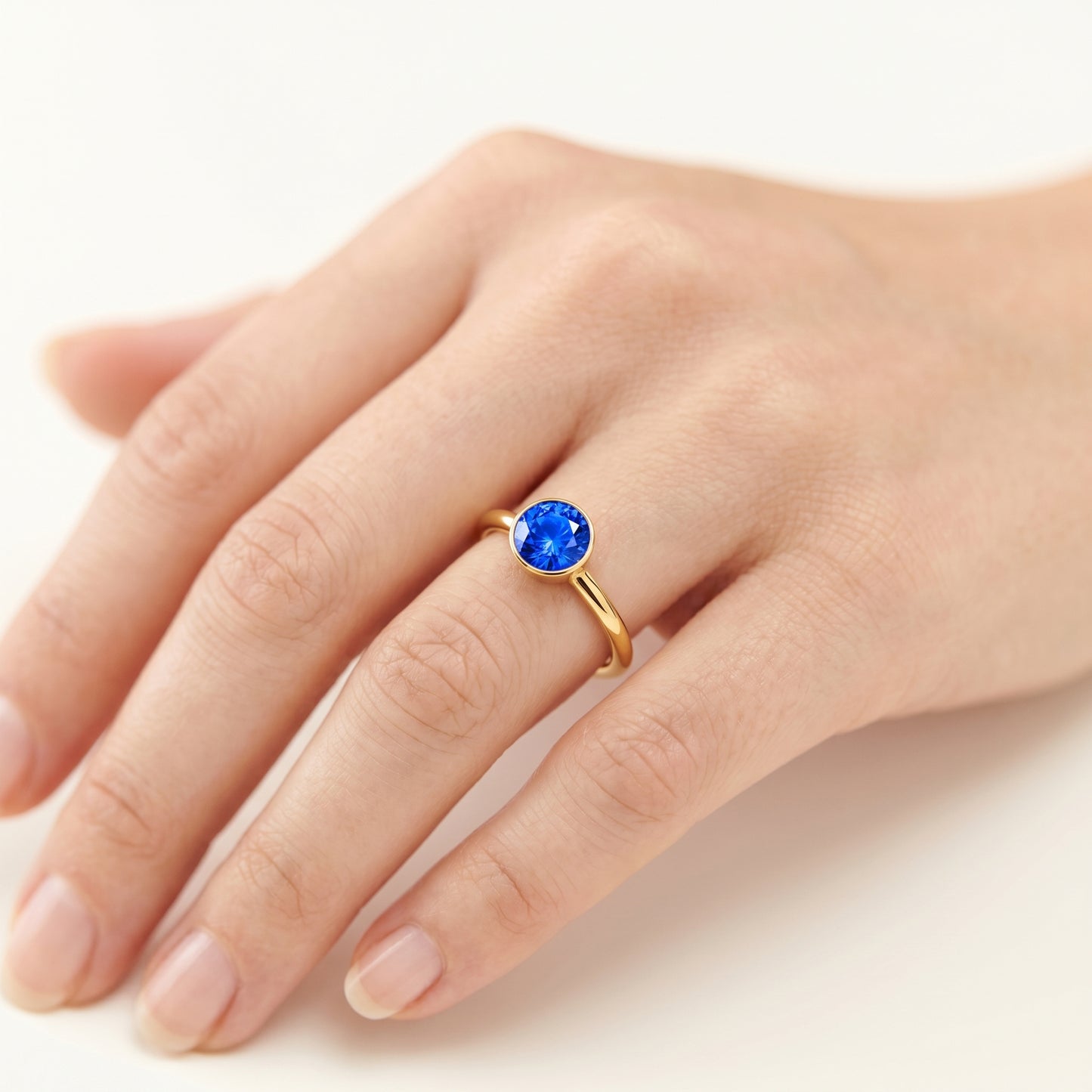 Solitaire Saphir Clos