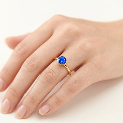 Solitaire Saphir Clos