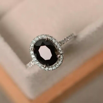 Bague Romy or blanc 18kt Aigue marine et diamants style vintage