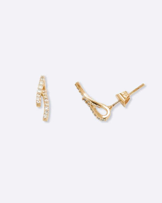 Boucle d'oreilles diamant Valentine Or Rose
