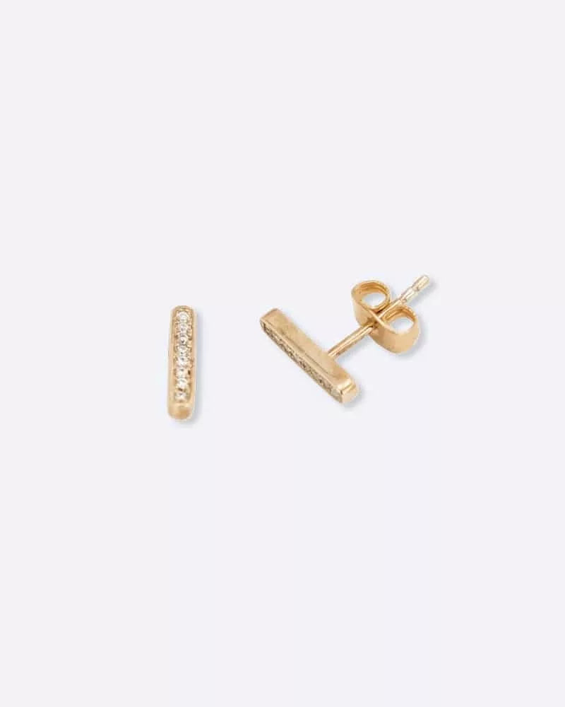 Boucle d'oreilles diamant Brigitte Or Rose