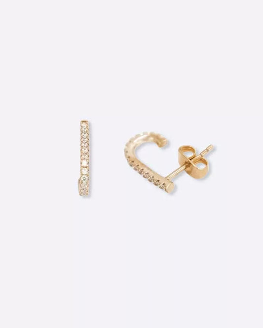 Boucle d'oreilles diamant Julia Or Rose
