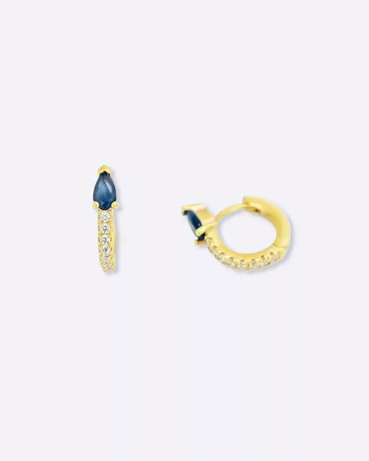 Boucle d'oreilles diamant Saphir Elisa