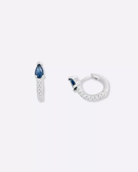 Boucle d'oreilles diamant Saphir Elisa