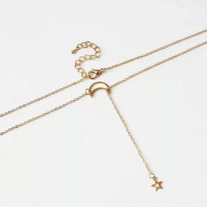 Collier étoile et lune Aliah