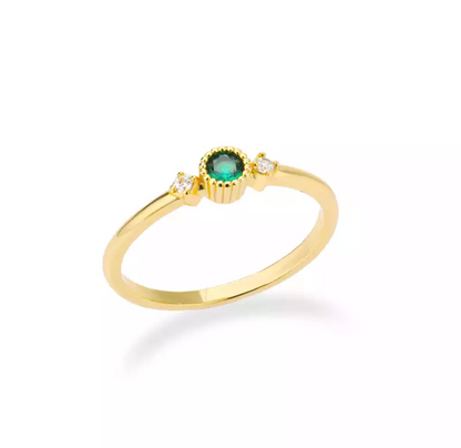 Solitaire Diana en Or 18kt et Diamants
