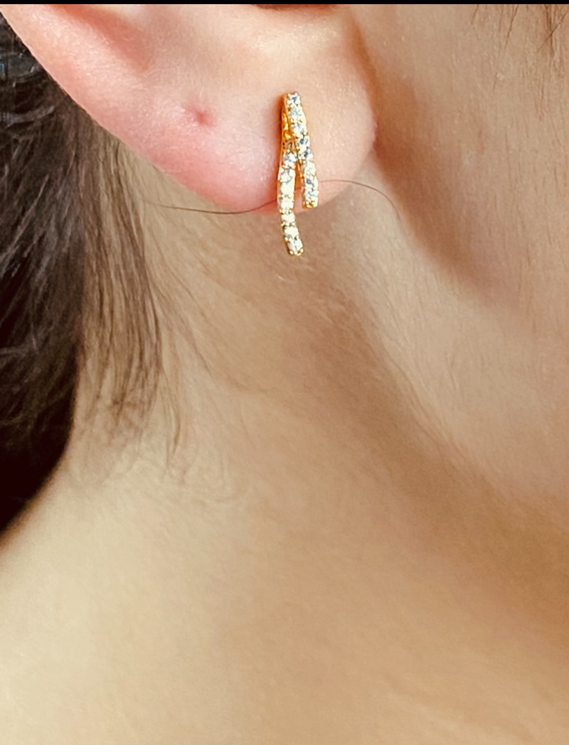 Boucle d'oreilles diamant Valentine Or Jaune