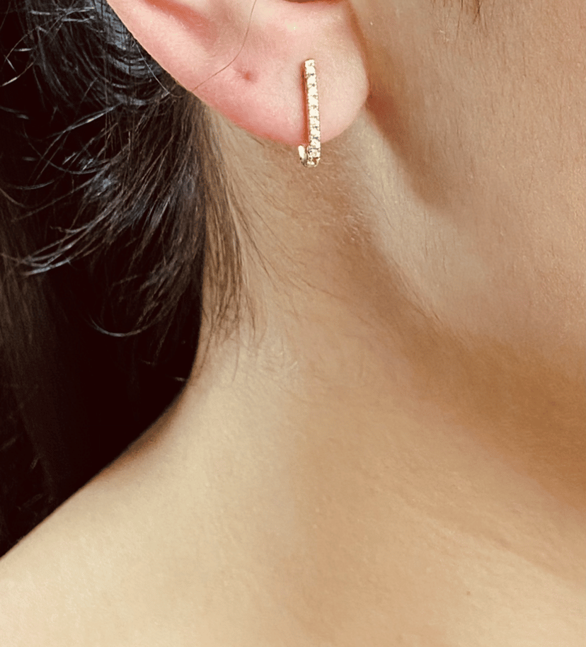 Boucle d'oreilles diamant Julia Or Jaune