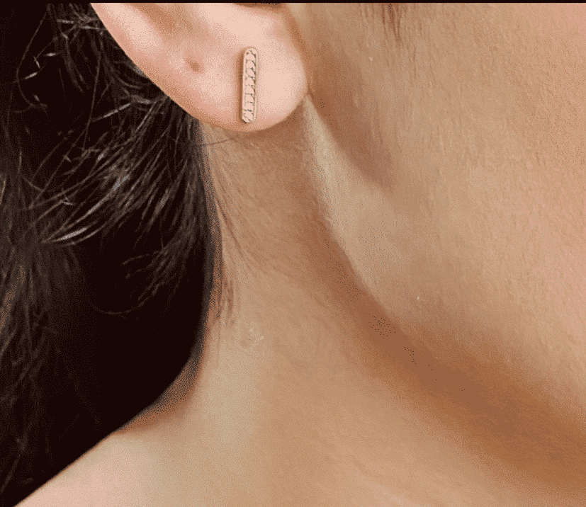 Boucle d'oreilles diamant Brigitte Or Blanc
