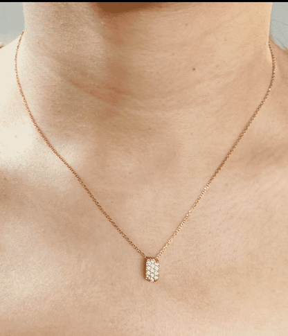 Collier pendentif diamant Garance Or Jaune
