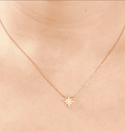 Collier pendentif diamant Lucia Or Rose