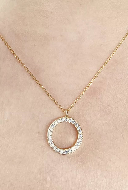 Collier pendentif diamant Junon Or Jaune