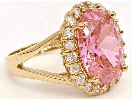 Bague MATHILDE tourmaline diamants or 18kt jaune pour femmes