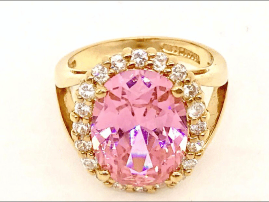 Bague MATHILDE tourmaline diamants or 18kt jaune pour femmes