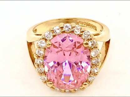 Bague MATHILDE tourmaline diamants or 18kt jaune pour femmes