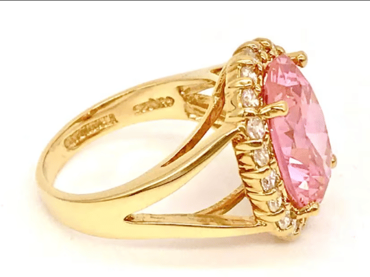 Bague MATHILDE tourmaline diamants or 18kt jaune pour femmes