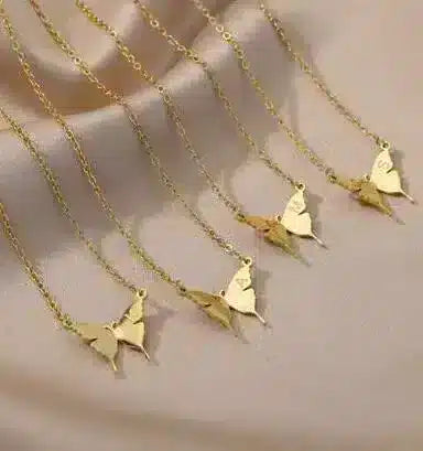 Collier papillon personnalisable