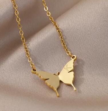 Collier papillon personnalisable