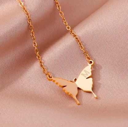 Collier papillon personnalisable