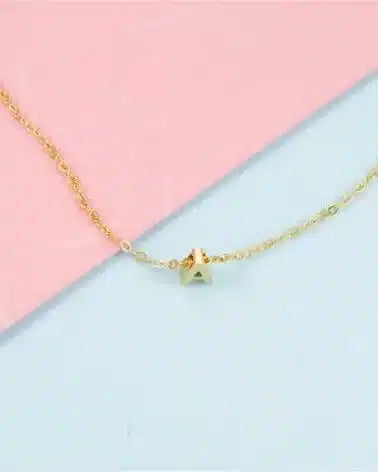 Collier Lettre personnalisable