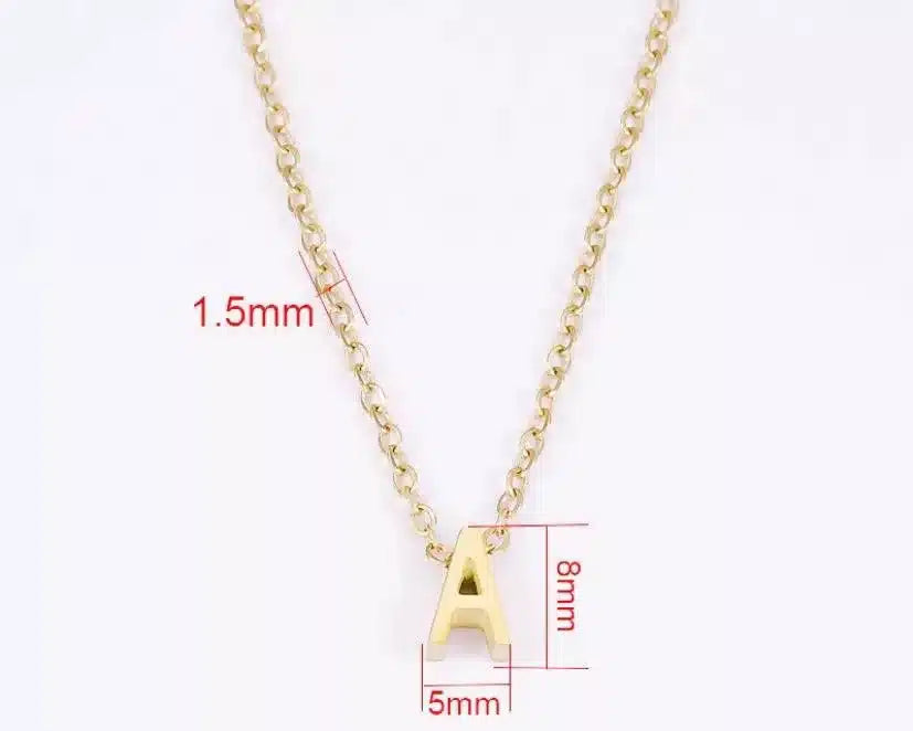 Collier Lettre personnalisable